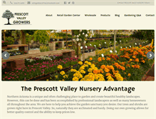 Tablet Screenshot of prescottvalleynursery.com